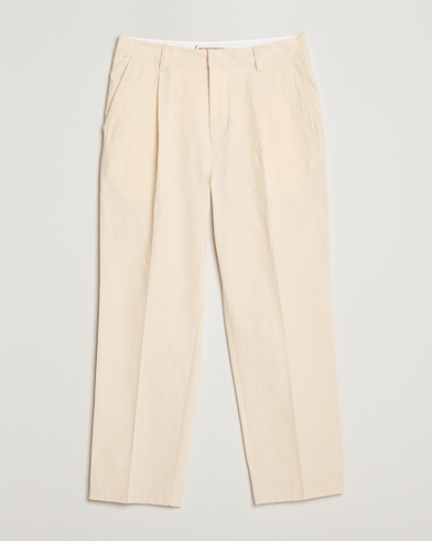 Men | Orlebar Brown | Orlebar Brown | Beckworth Pleated Cotton Trousers Pebble