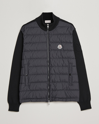 Men | Hybrid jackets | Moncler | Zip Padded Cardigan Black