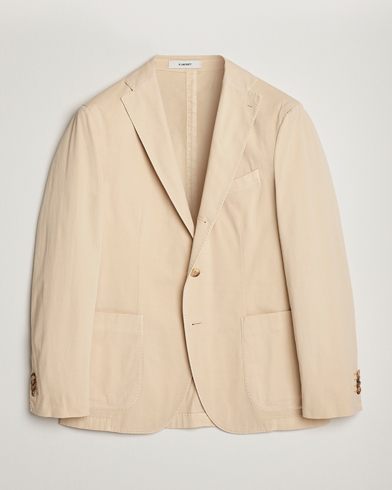 Men |  | Boglioli | K Jacket Cotton Stretch Blazer Light Beige