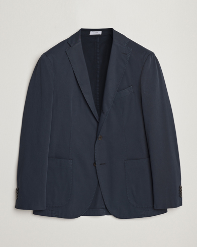 Men |  | Boglioli | K Jacket Cotton Stretch Blazer Navy