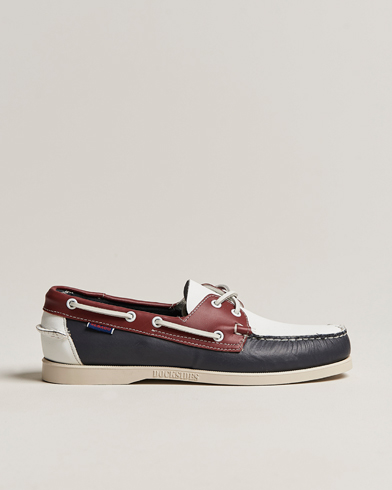 Men | Summer Shoes | Sebago | Portland Spinnaker Shoe Blue/Red/White