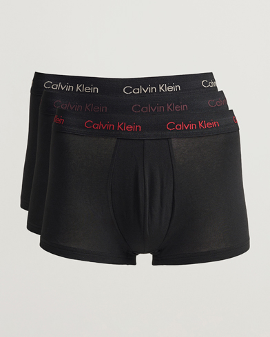 Men | Calvin Klein | Calvin Klein | Cotton Stretch Trunk 3-Pack Black