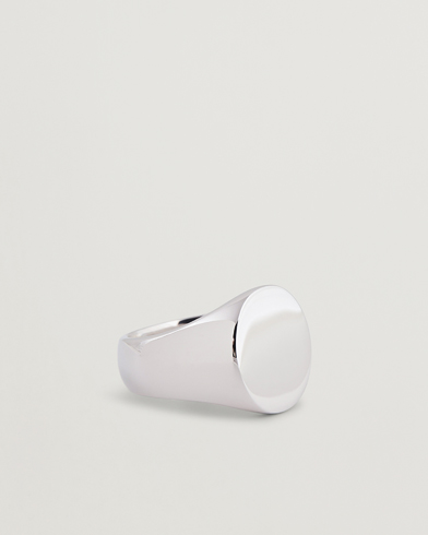 Men | Accessories | Tom Wood | Oval Polished Ring Silver
