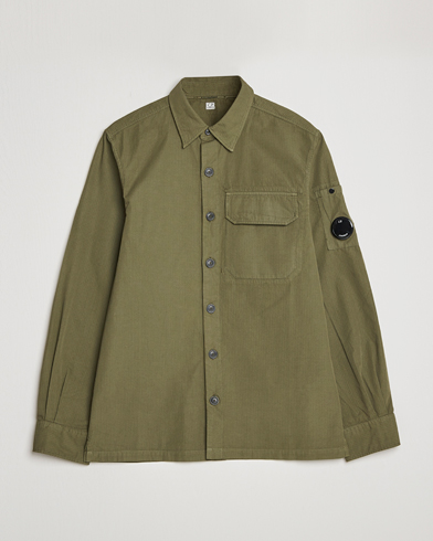 Men | Overshirts | C.P. Company | Cotton Rip Stop Overshirt Green
