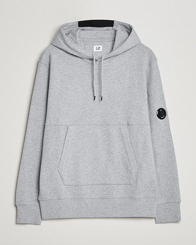 Men | C.P. Company | C.P. Company | Diagonal Raised Fleece Hooded Lens Sweatshirt Grey
