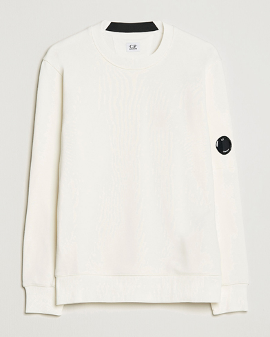 Men |  | C.P. Company | Diagonal Raised Fleece Lens Sweatshirt White