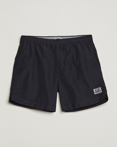 Men | Swimwear | C.P. Company | Flatt Nylon Garment Dyed Swimshorts Black