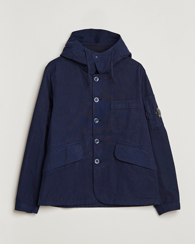 Men | CP Company Coats & Jackets | C.P. Company | MAIS-B Canvas Weave Garment Dyed Jacket Navy