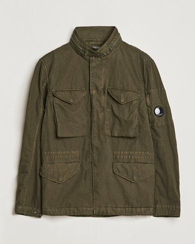 Men | CP Company Coats & Jackets | C.P. Company | 50 Fili GUM Cotton Field Jacket Olive