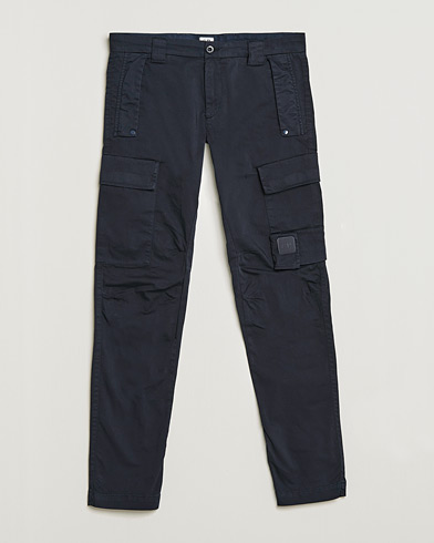 Men | Cargo Trousers | C.P. Company | Metropolis Satin Stretch Cargo Pants Navy