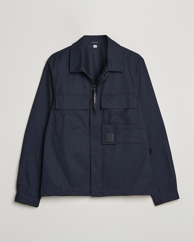 Men | Overshirts | C.P. Company | Metropolis Cotton Gabardine Overshirt Navy