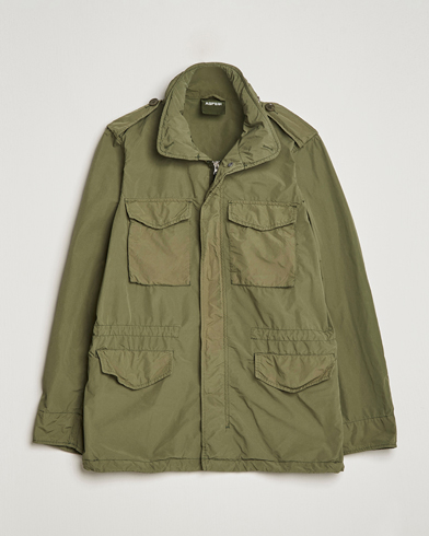 Men | Field Jackets | Aspesi | Giubotto Garment Dyed Field Jacket Army Green