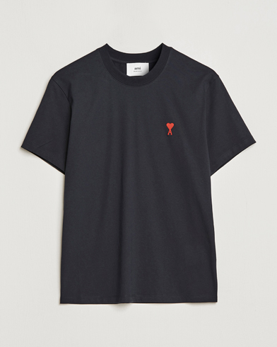 Men | Black t-shirts | AMI | Heart Logo T-Shirt Black