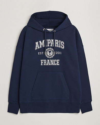 Men | Hooded Sweatshirts | AMI | Paris College Hoodie Navy