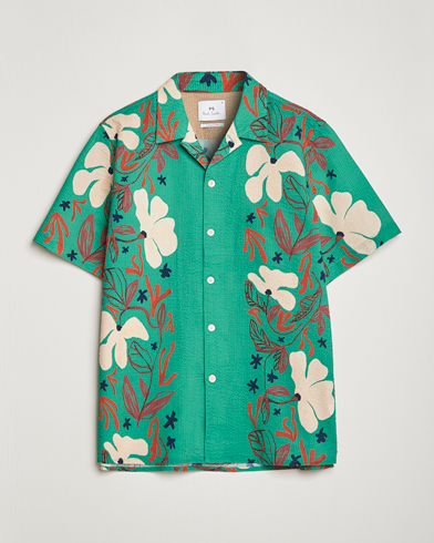 Men | Short Sleeve Shirts | PS Paul Smith | Cotton Casual Fit Shirt Green