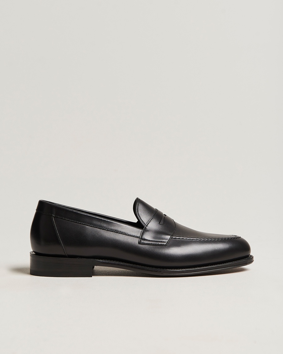 Loake 1880 Hornbeam Eco Penny Loafer Black Calf – Black