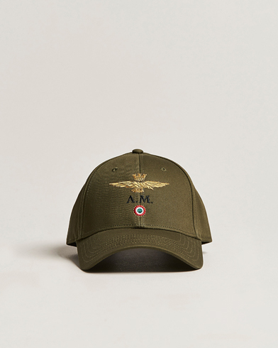 Men | Caps | Aeronautica Militare | Cotton Baseball Cap Green