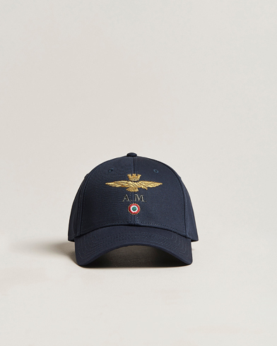 Men | Caps | Aeronautica Militare | Cotton Baseball Cap Navy