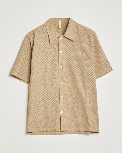 Men |  | Sunflower | Spacey Herringbone Camp Shirt Khaki