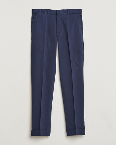 Men | Formal Trousers | Polo Ralph Lauren | Cotton Stretch Trousers Nautical Ink