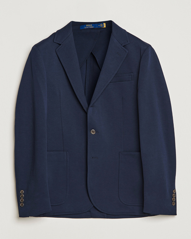 Men | Cotton Blazers | Polo Ralph Lauren | Double Knit Jersey Blazer Aviator Navy
