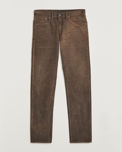 Men | Jeans | RRL | Slim Fit 5-Pocket Denim Distressed Brown Wash
