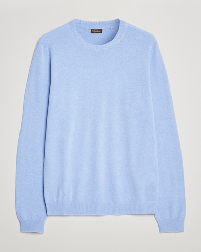 Men | Cashmere sweaters | Stenströms | Cashmere Crew Neck Light Blue