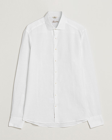 Men | Departments | Stenströms | Slimline Cut Away Linen Shirt White