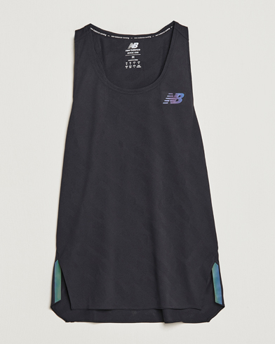 Men | Linen T-shirts | New Balance Running | Q Speed Jacquard Singlet Black