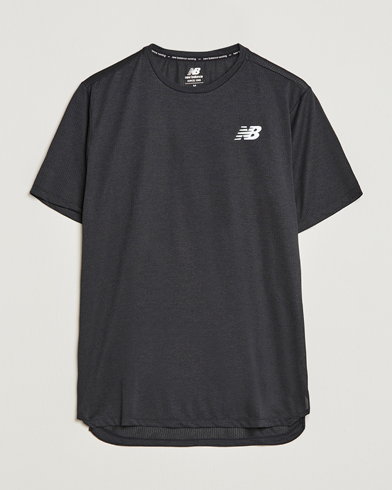 Men | Short Sleeve T-shirts | New Balance Running | Impact Run T-Shirt Black
