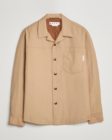 Men | Marni | Marni | Virgin Wool Shirt Jacket Dijon