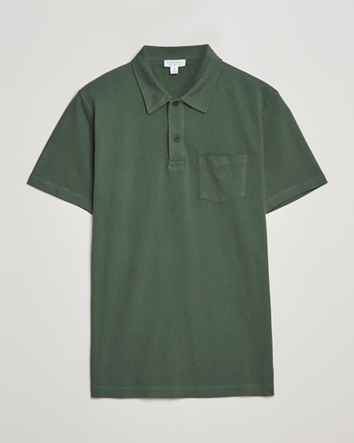 Men | Sunspel | Sunspel | Riviera Polo Shirt Dark Green