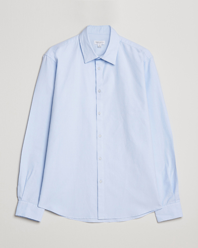 Men | Sunspel | Sunspel | Casual Oxford Shirt Light Blue
