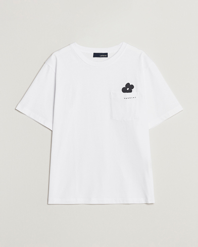 Men | Lardini | Lardini | Fiore Tasca Printet Logo T-Shirt White