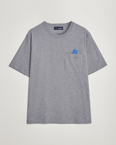 Men |  | Lardini | Fiore Tasca Printet Logo T-Shirt Grey