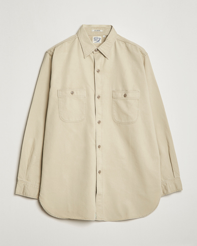 Men | Shirt Jackets | orSlow | Twill Vintage Work Shirt Beige