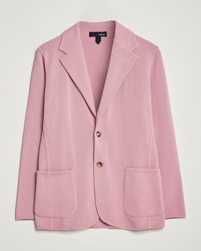 Men |  | Lardini | Knitted Structure Cotton Blazer Soft Pink