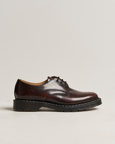 Men | Derby Shoes | Solovair | 3 Eye Gibson Shoe Burgundy Shine
