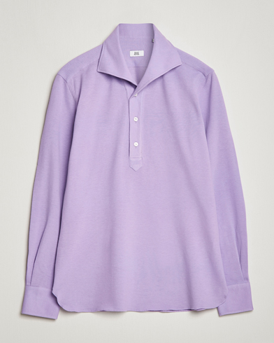Men | Luxury Brands | 100Hands | Signature One Piece Jersey Polo Light Purple