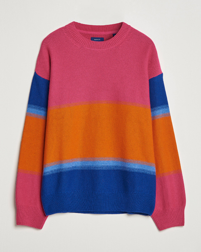 Men | Knitted Jumpers | GANT | Degraded Striped Knitted Sweater Multi