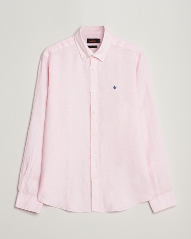 Men | Linen Shirts | Morris | Douglas Linen Button Down Shirt Pink
