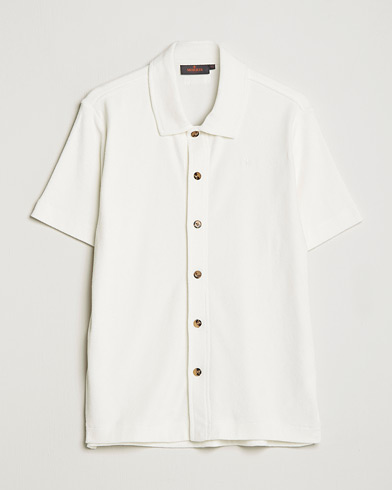 Men | Short Sleeve Shirts | Morris | Hunter Terry Short Sleeve Shirt Off White