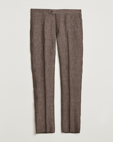 Men | Morris | Morris | Bobby Linen Suit Trousers Brown