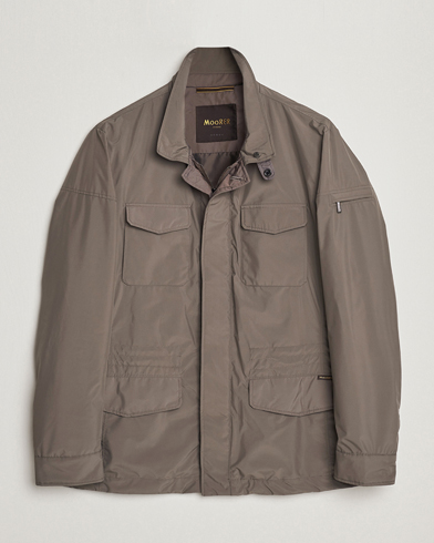 Men | Formal jackets | MooRER | Waterproof Nylon Field Jacket Brown