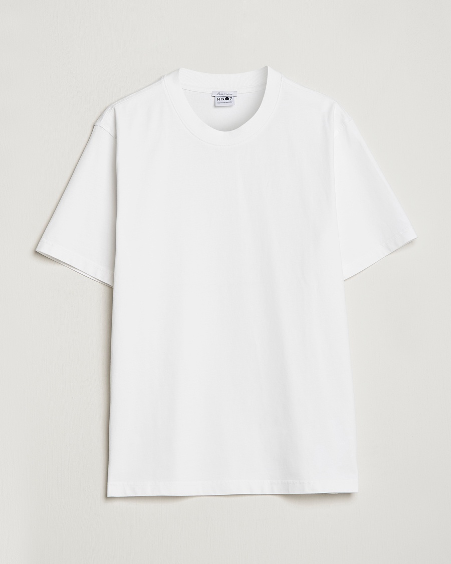 NN07 Adam Pima Crew Neck T-Shirt White – White