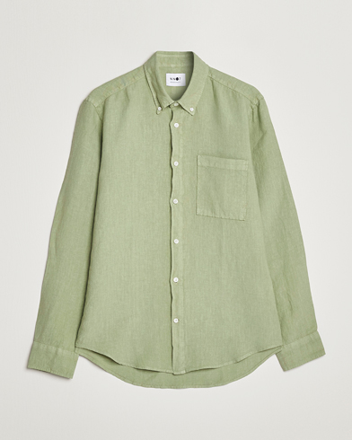 Men |  | NN07 | Arne Linen Shirt Pale Green