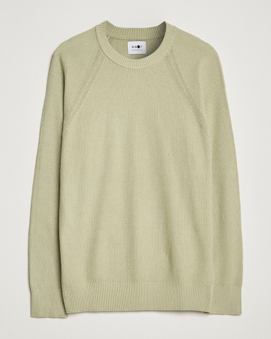 Men | Knitted Jumpers | NN07 | Brandon Cotton Knitted Sweater Pale Green