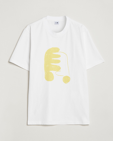 Men |  | NN07 | Adam Printed Crew Neck T-Shirt White