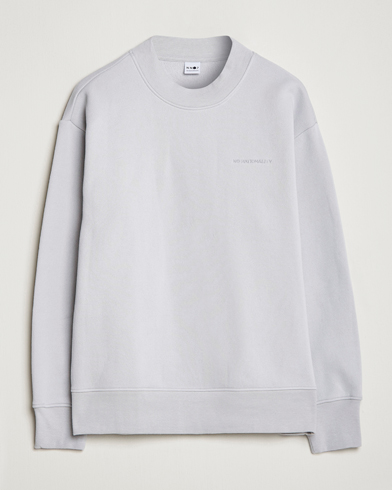 Men | Grey sweatshirts | NN07 | Briggs Mock Neck Sweater Harbour Mist