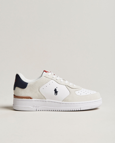 Men | White Sneakers | Polo Ralph Lauren | Masters Court Sneaker White/Suede